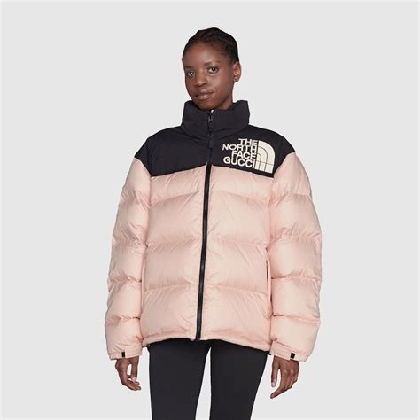 north face gucci pink puffer